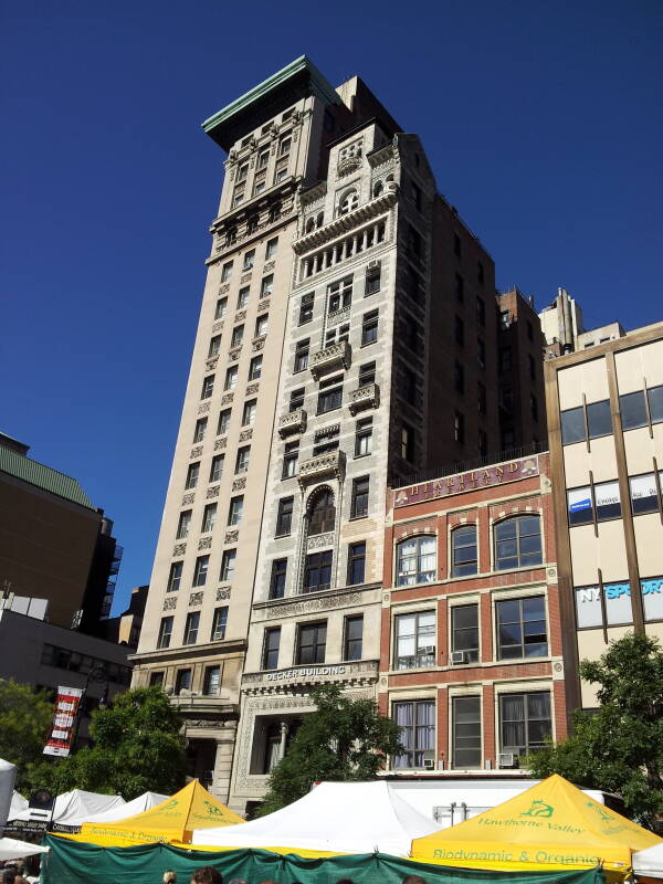 Andy Warhol's Factory at 33 Union Square East in the Decker Building.