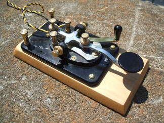 J-38 telegraph key in the sunshine.