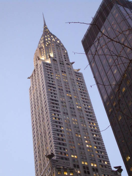 The Chrysler Building, 42nd Street and Lexington Avenue.