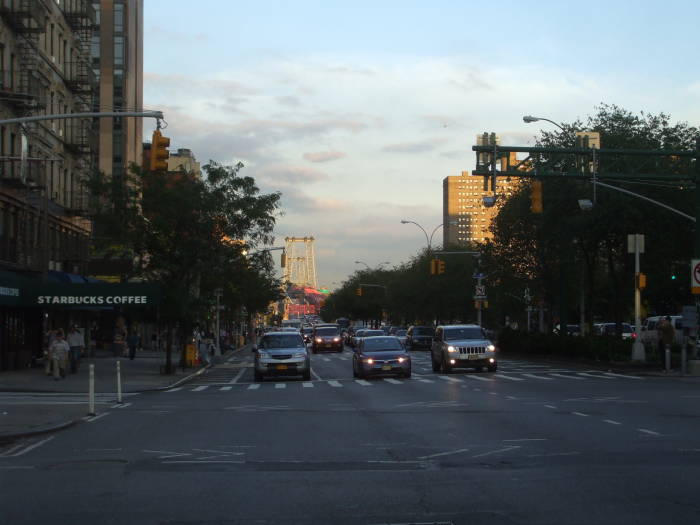 Delancey Street, sometimes called Yancy Street, on the Lower East Side in New York.