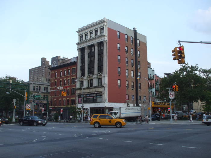 Delancey Street, sometimes called Yancy Street, on the Lower East Side in New York.