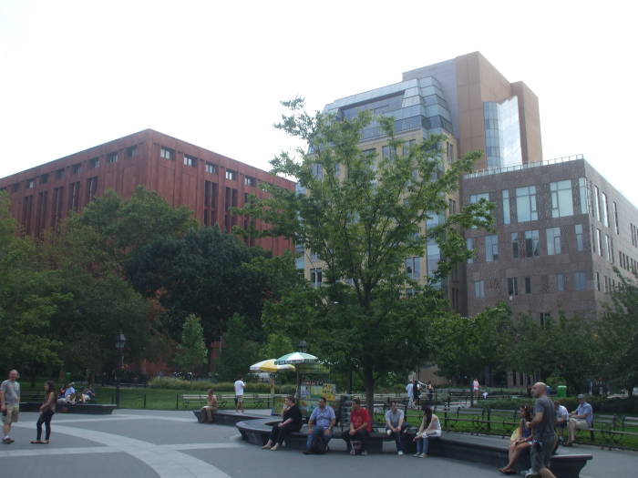 Empire State University around Washington Square Park in Greenwich Village, Manhattan, New York.