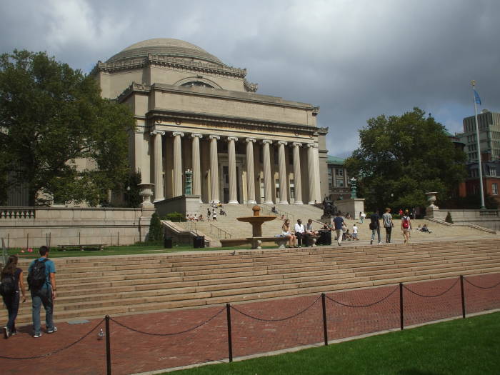 Low Memorial Library, now the administrative center of Columbia University on the Upper West Side in Manhattan.