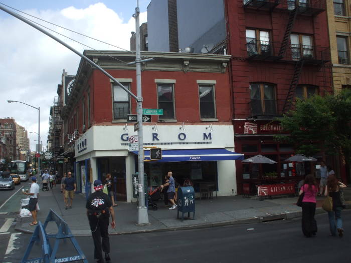 Former site of Joe's Pizza at Bleecker and Carmine Street in Greenwich Village, Manhattan, New York.