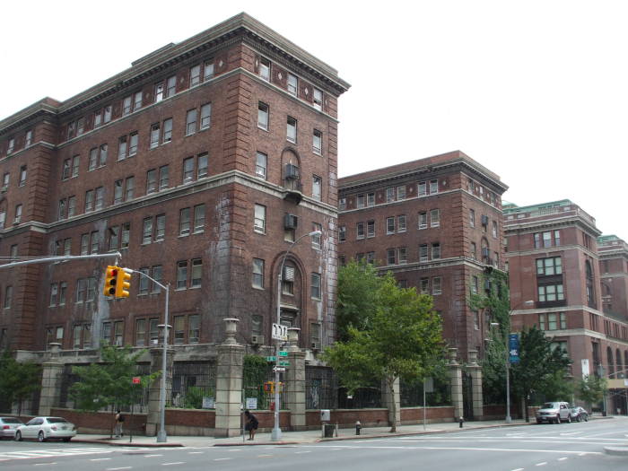 Bellevue Hospital complex on the East Side.