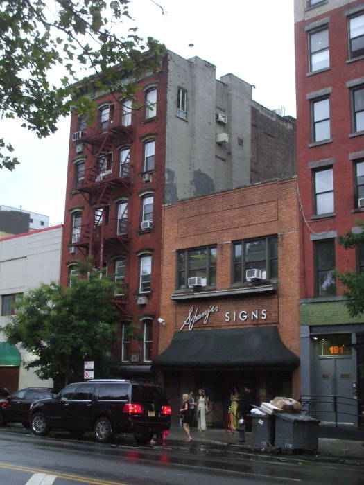 Peter Parker's apartment at 187 Chrystie Street between Houston and Delancey.