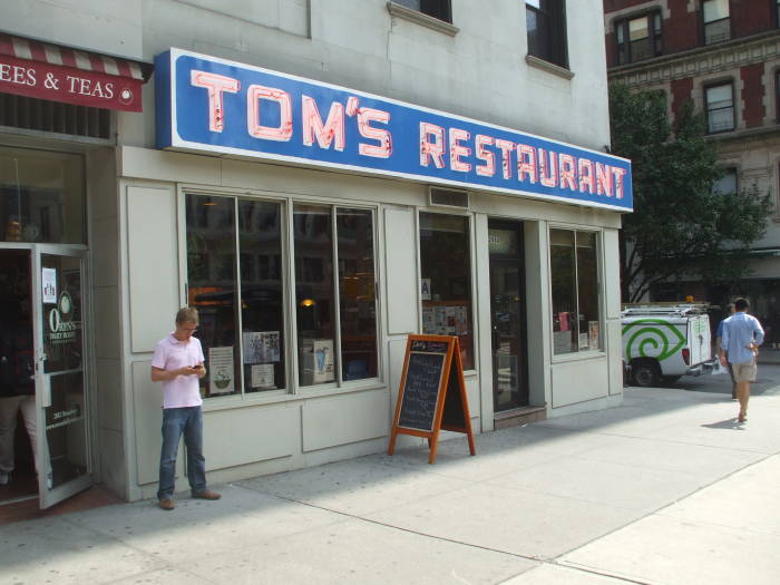 Tom's Restaurant on Broadway at 112th Street on the Upper West Side in Manhattan.