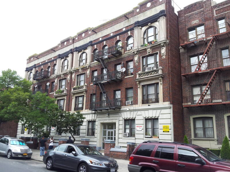 Sonia Greene's home at 259 Parkside Avenue, Flatbush, Brooklyn, New York.