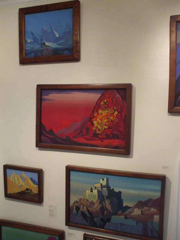 Himalayan mystic paintings by Nicholas Roerich.