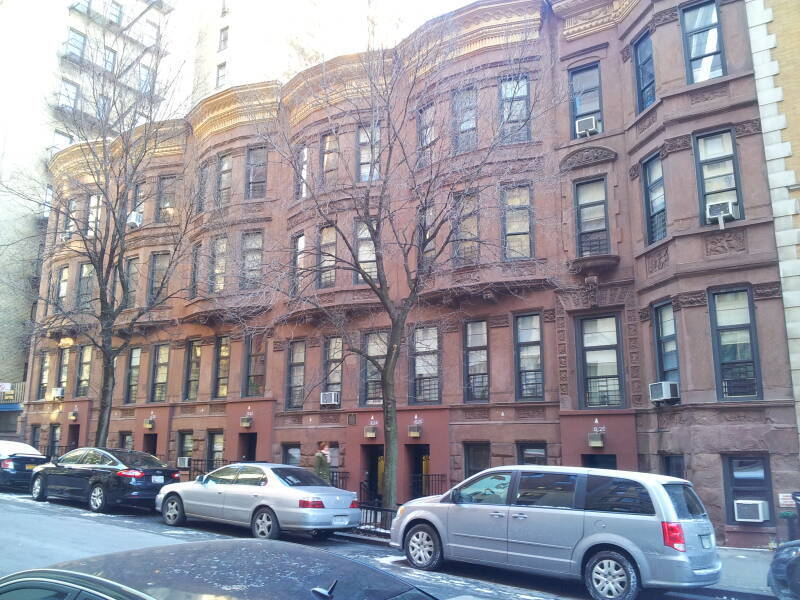 Humphrey Bogart's childhood home at 245 West 103rd Street between Broadway and Riverside Park.