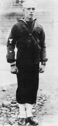 Humphrey Bogart in the Navy in 1918.