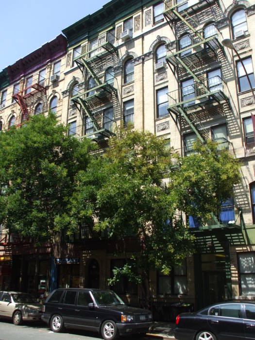Hunter S Thompson residence in the East Village, in New York.