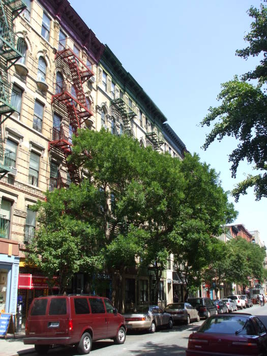 Hunter S Thompson residence in the East Village, in New York.