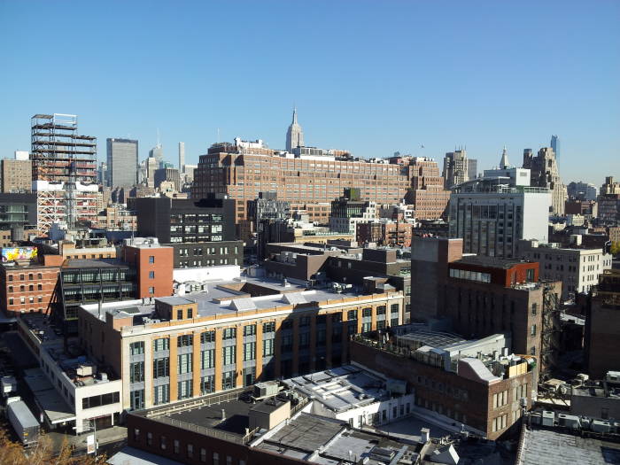 111 Eighth Avenue as seen from the Whitney Museum.