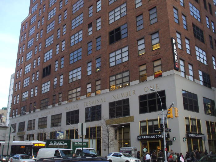 The Ninth Avenue side of the building has a number of businesses.