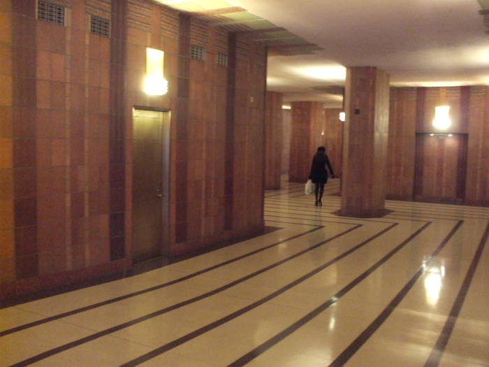 Interior of the CoreSite building at 32 Avenue of the Americas in Tribeca.