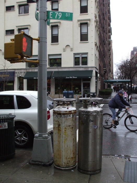 Liquid nitrogen appears as far north as Lexington Avenue at East 79th Street.