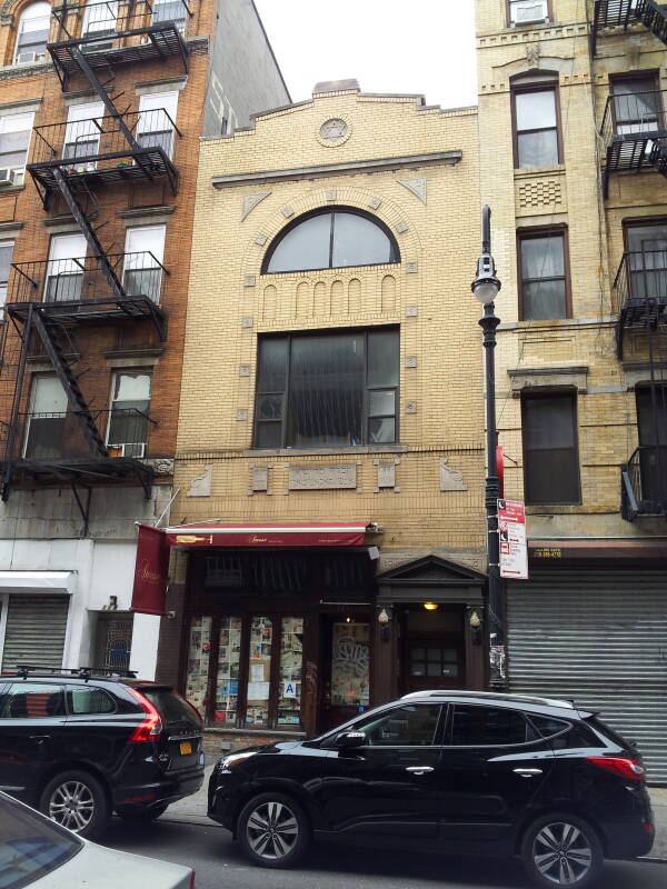 Former synagogue of Congregation Chevra Kadisha Anshe Sochacze at 121 Ludlow Street on the Lower East Side.