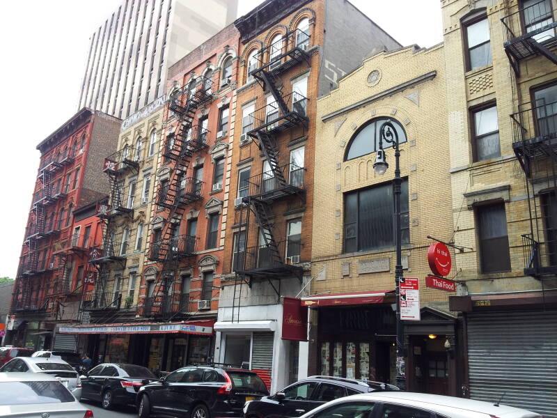 Former synagogue of Congregation Chevra Kadisha Anshe Sochacze at 121 Ludlow Street on the Lower East Side.