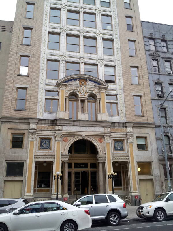 Home of 'The Jewish Daily Forward' or 'Forvets' in Yiddish, on the Lower East Side.
