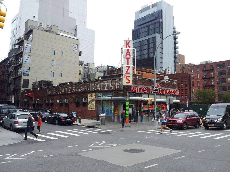 Katz's Deli on Houston Street on the Lower East Side.