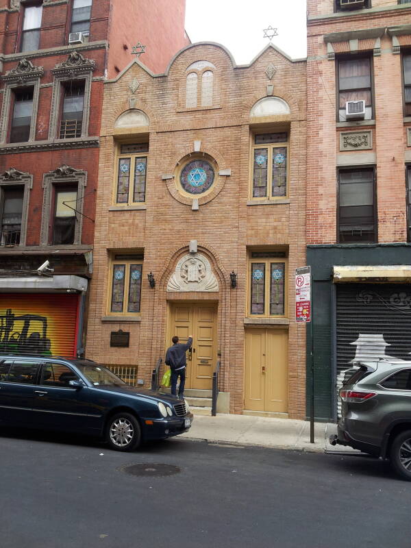 Kehila Kedosha Janina Romaniote synagogue on Broome Street on the Lower East Side.