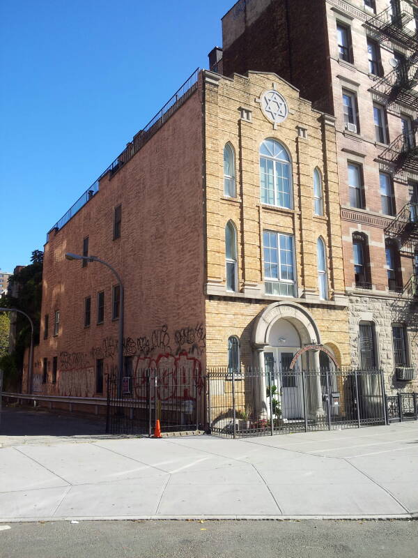 Congregation Masas Benjamin on Houston Street on the Lower East Side.