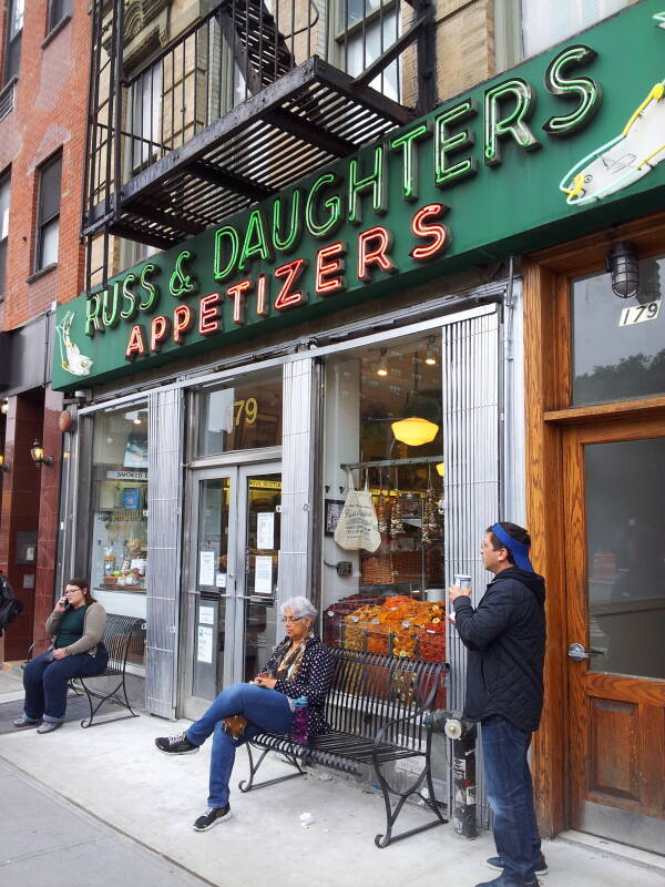 Russ and Daughters on Houston Street on the Lower East Side.