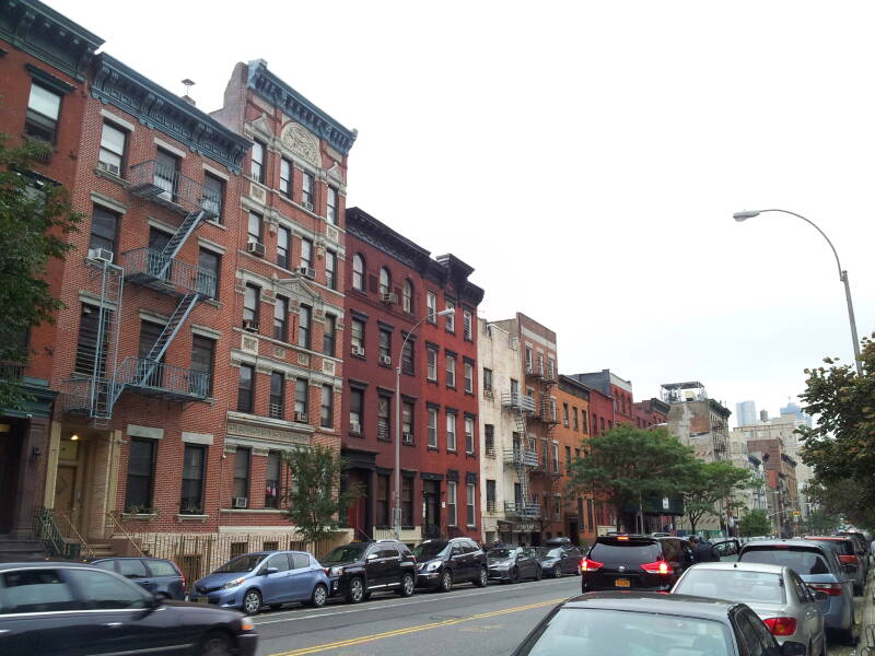 Shtiebel Row on East Broadway on the Lower East Side.