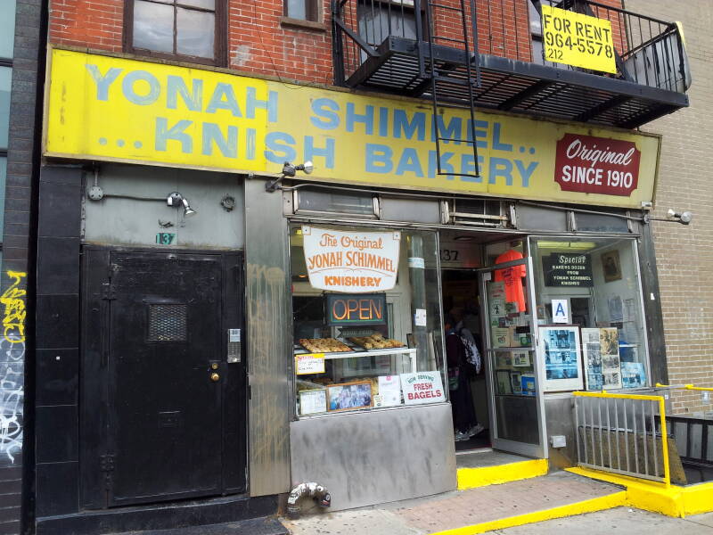 Yonah Shimmel Knishery on Houston Street on the Lower East Side.