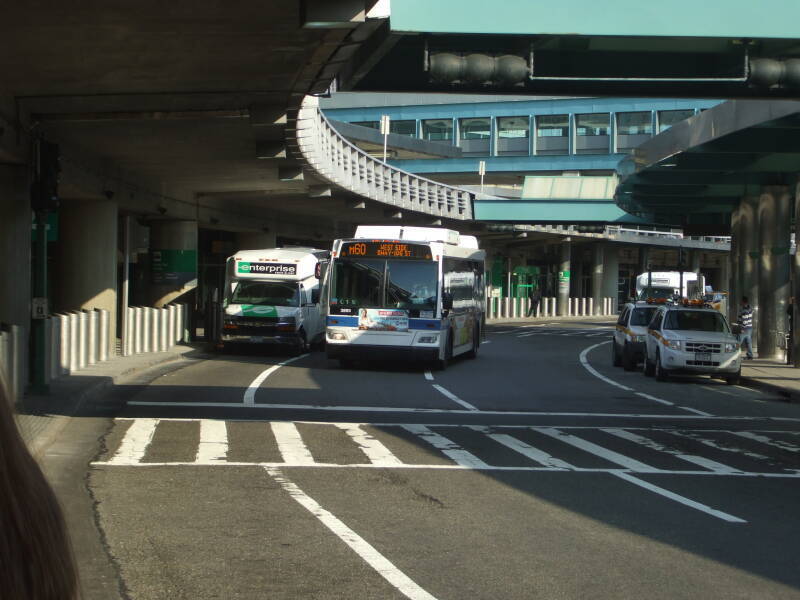 M60 bus from LaGuardia Airport to Manhattan.