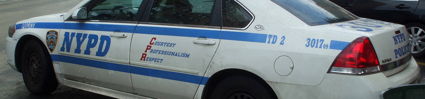 New York Police Department patrol car.