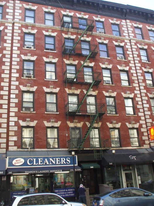 Apartment building at 240 East 13th Street in the East Village, where Barack Obama attended a party in 1983.