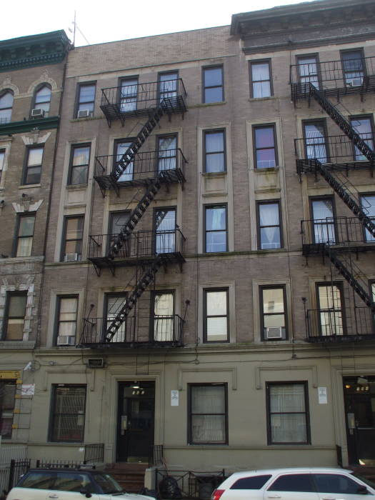 Barack Obama's apartment at 142 West 109th Street on the Upper West Side in Manhattan.