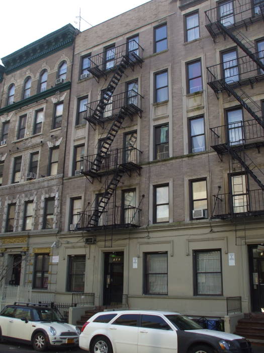 Barack Obama's apartment at 142 West 109th Street on the Upper West Side in Manhattan.