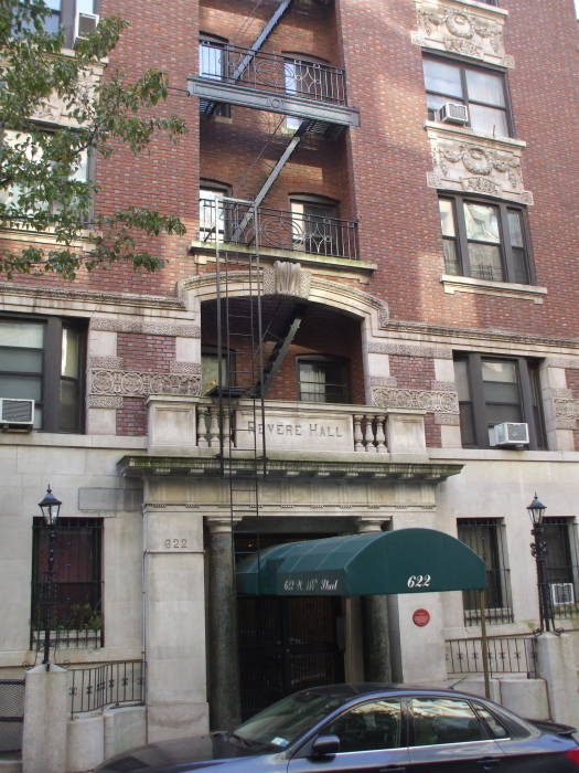 Building at 622 West 114th Street in Manhattan, where Barack Obama lived in 1984.