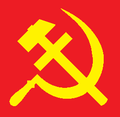 Christian Communist symbol of hammer, sickle, and cross, from https://en.wikipedia.org/wiki/Christian_communism#mediaviewer/File:HammerSickleCross.png