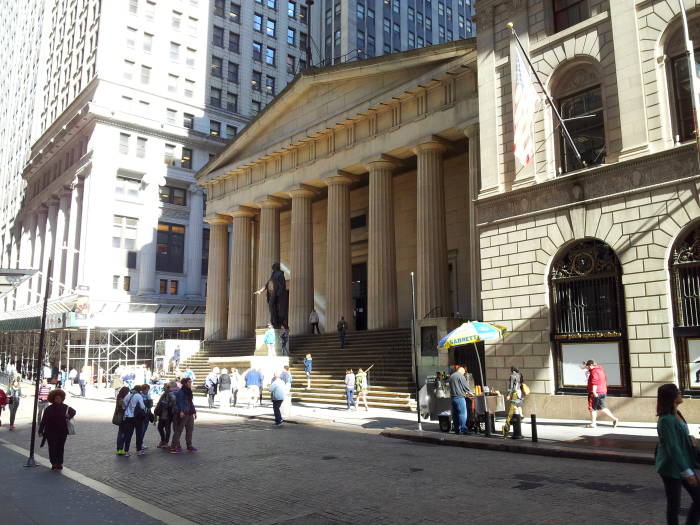 Federal Hall on Wall Street.