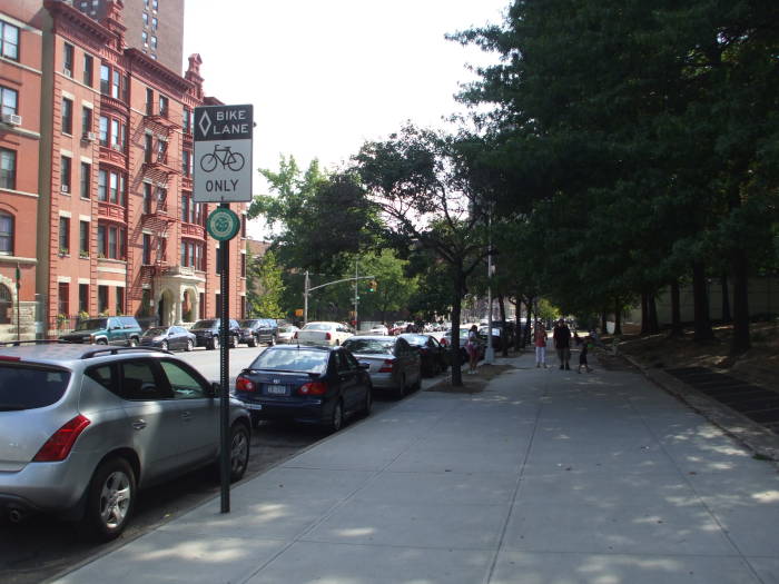 Saint Nicholas Park in Harlem on Saint Nicholas Avenue around 135th Street.