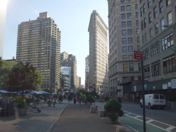 Madison Square Park and the Flatiron Building.