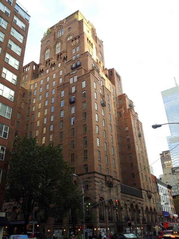 Barbizon Hotel for Women, built in 1927 at 140 East 63rd Street at Lexington Avenue.