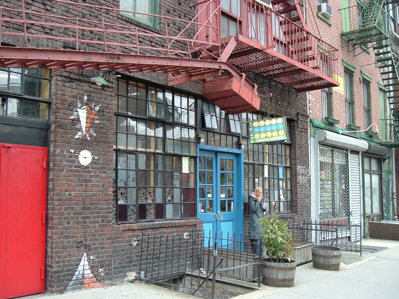 Entrance to the Whitehouse SRO hotel and hostel at 340 Bowery.