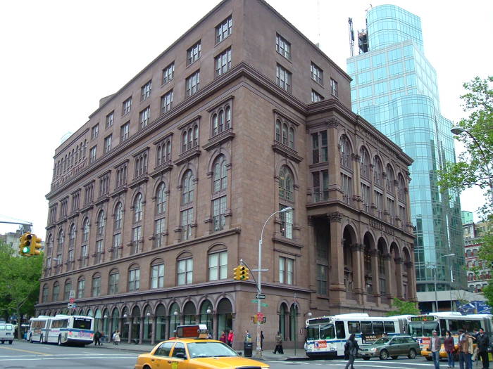 Cooper Union, from the northeast corner of Third Avenue and Saint Marks Place.