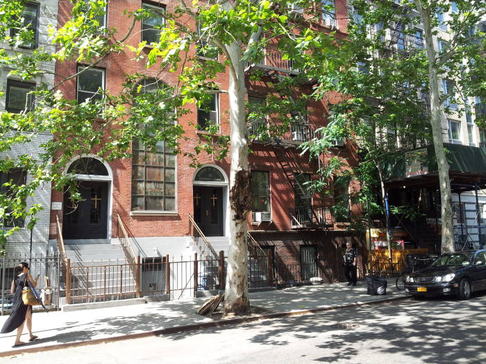 South side of St. Marks Place between 2nd Avenue and 1st Avenue in the East Village.