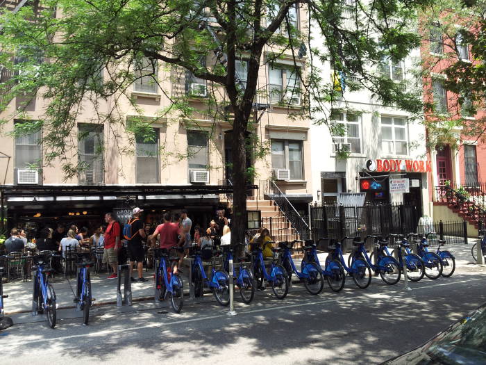 Northeast corner of Second Avenue and St. Marks Place in the East Village.