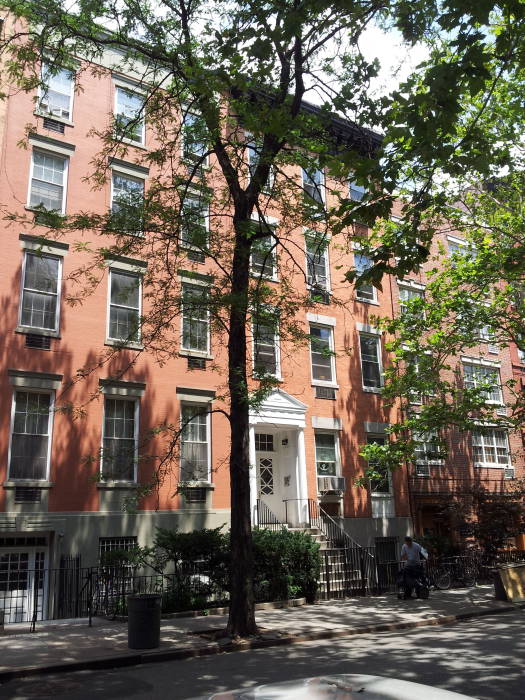 North side of St. Marks Place between Second Avenue and First Avenue in the East Village.