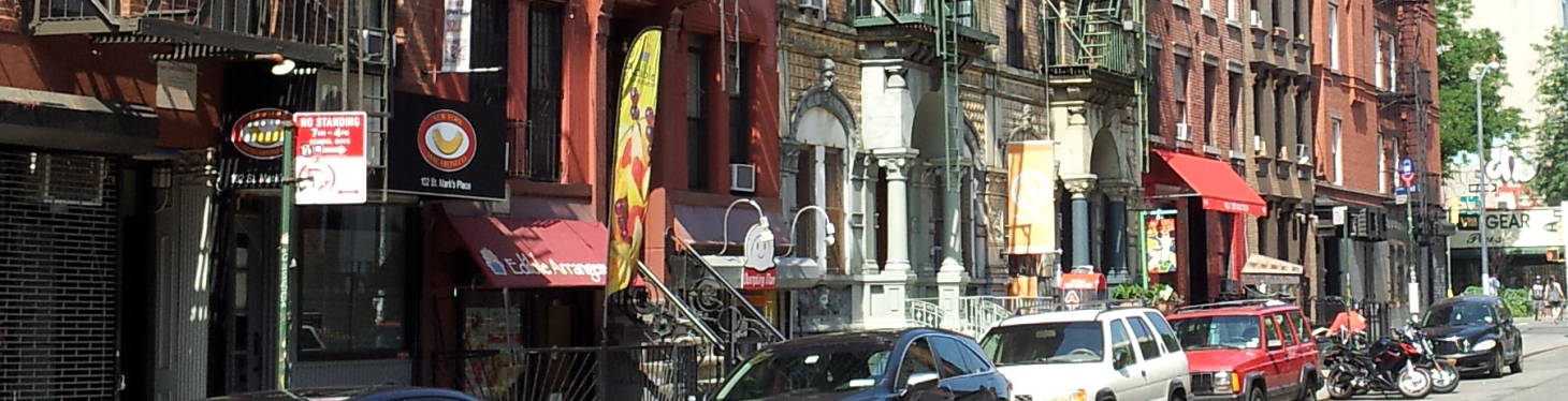 St Marks Place in the East Village in Manhattan.