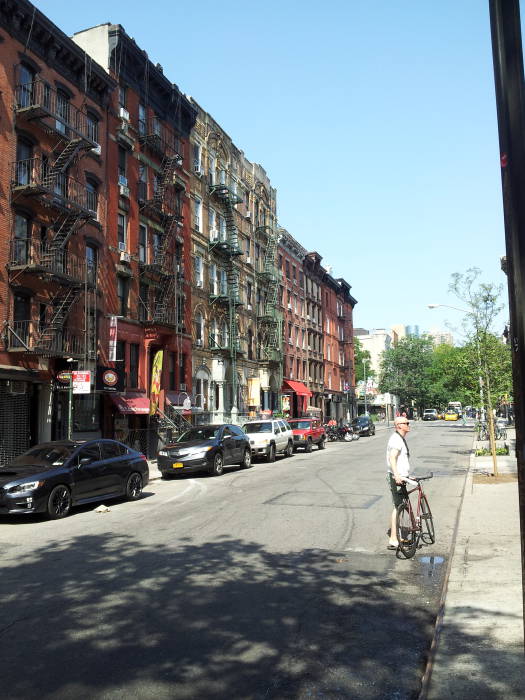 South side of St. Marks Place between First Avenue and Avenue A in the East Village.