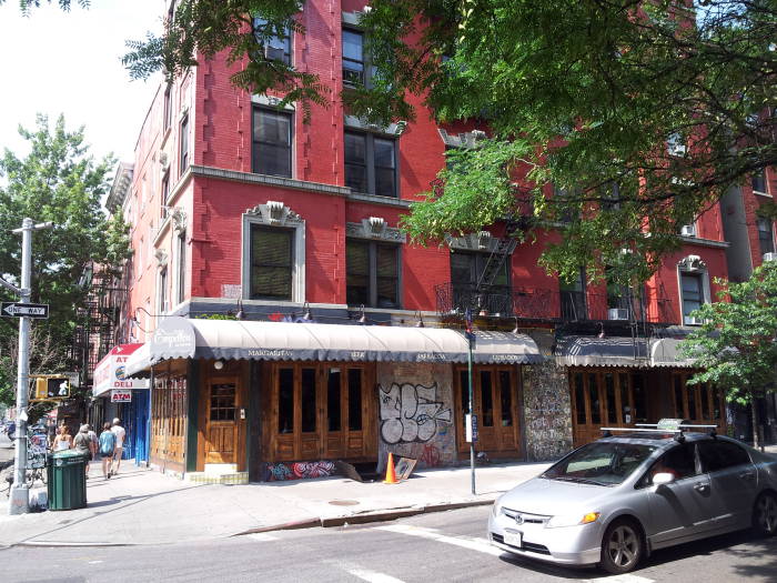 Southwest corner St. Marks Place and Avenue A in the East Village.