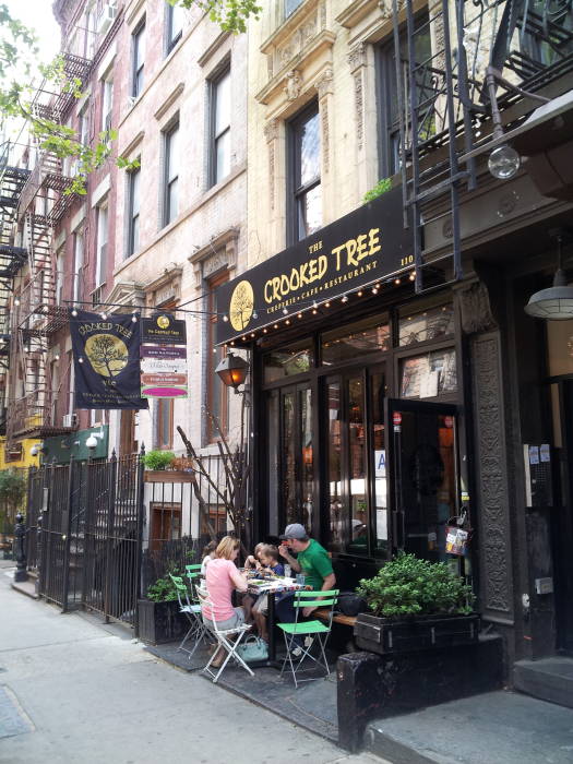 South side of St. Marks Place between First Avenue and Avenue A in the East Village.